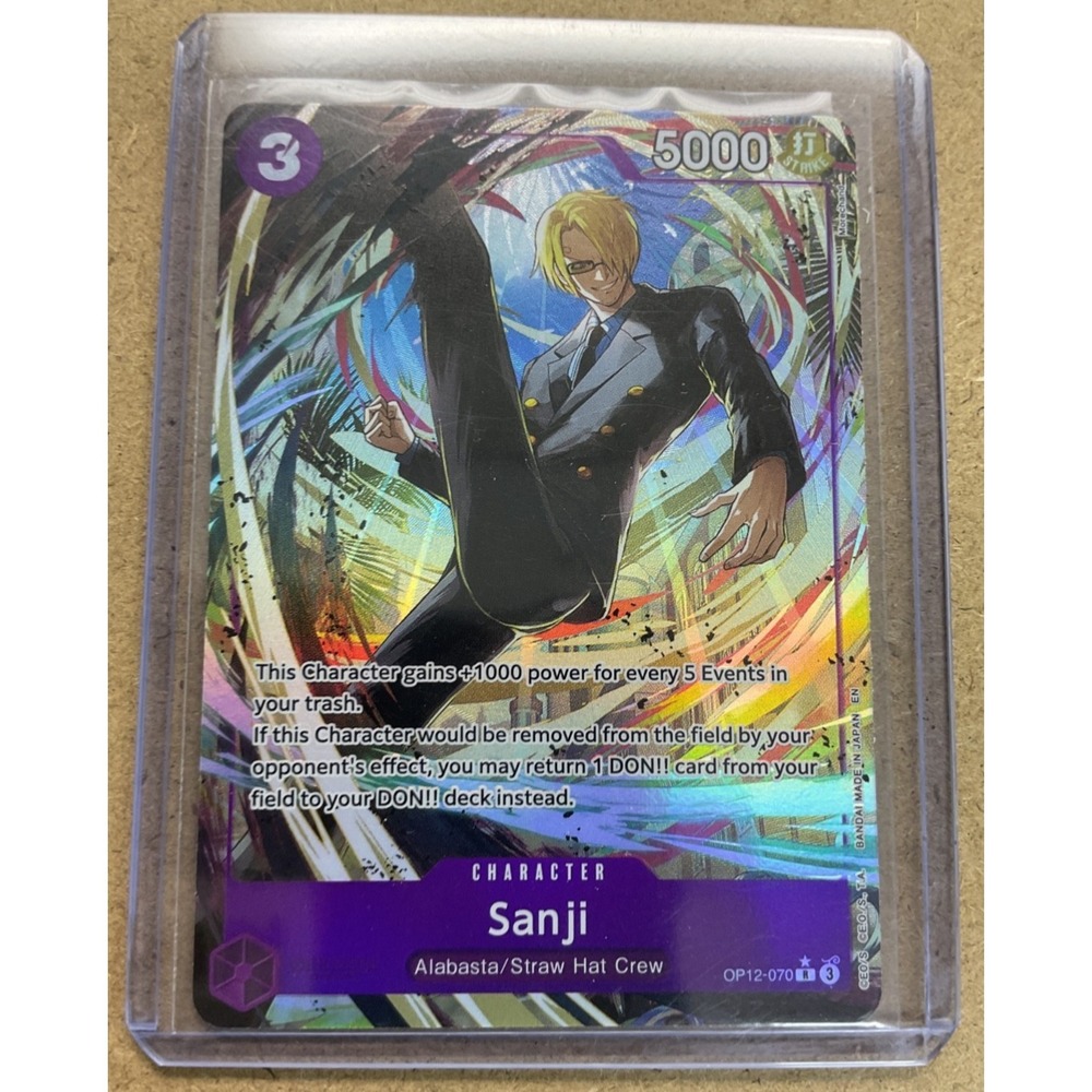 Sanji OP12-070 SR One Piece Card Game Straw Hat Crew